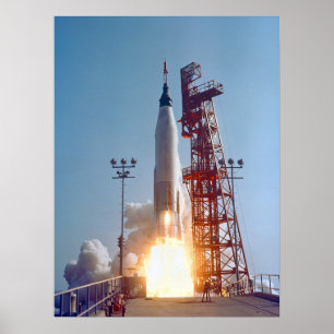 Faith 7 (Mercury Atlas 9) Start Poster