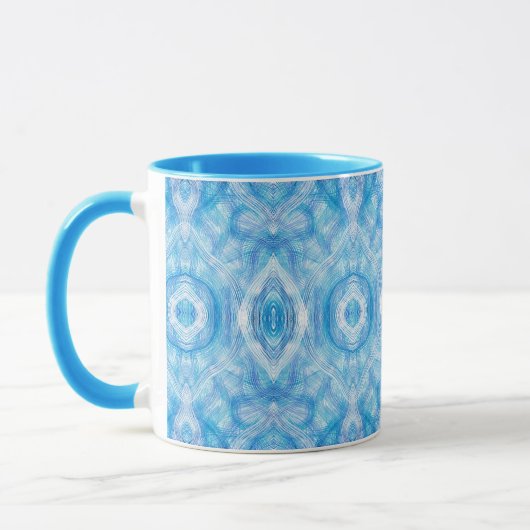 Faith Abstract Light Blue Watercolor Art Tasse (Links)