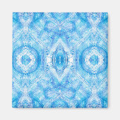 Faith Abstract Light Blue White Watercolor Art Magnet (Vorne)