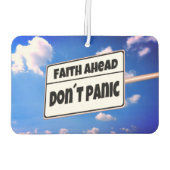 'Faith Ahead' Car Air Freshener Autolufterfrischer (Rückseite)