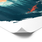 Faith &amp; Fitness Christian - Workout Motivation Poster (Ecke)