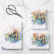 Faith and Grace Watercolor Pattern