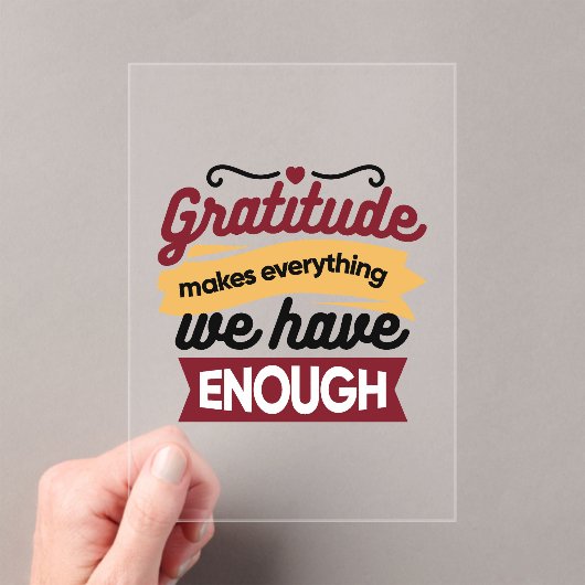 Faith and Gratitude Artwork – Uplifting Christian Acryleinladungen (Insitu (Handheld))