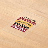 Faith and Gratitude Artwork – Uplifting Christian  Acryleinladungen (Ablage )