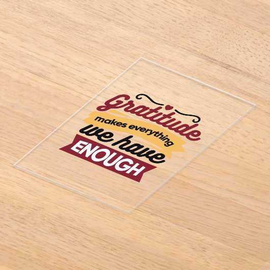 Faith and Gratitude Artwork – Uplifting Christian Acryleinladungen (Ablage )