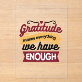 Faith and Gratitude Artwork – Uplifting Christian  Acryleinladungen (Vorderseite)