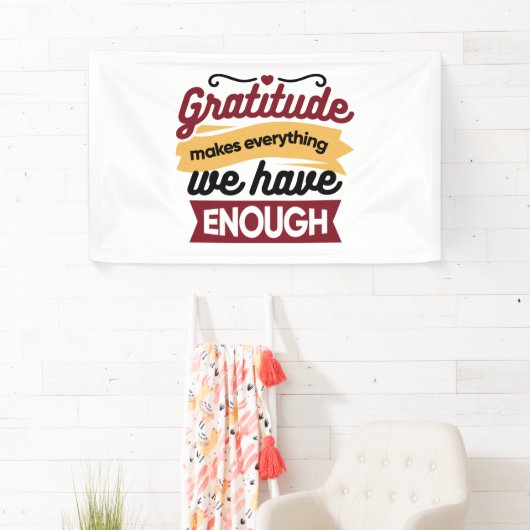 Faith and Gratitude Artwork – Uplifting Christian  Banner (Insitu)