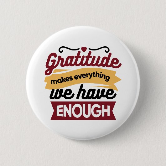 Faith and Gratitude Artwork – Uplifting Christian  Button (Vorderseite)