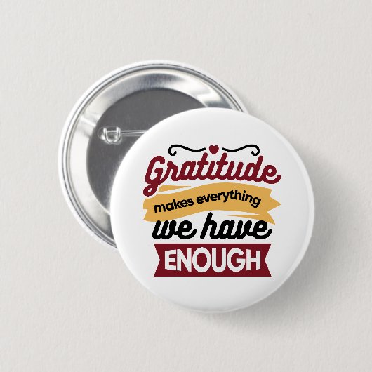 Faith and Gratitude Artwork – Uplifting Christian  Button (Vorne & Hinten)
