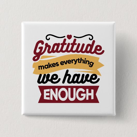 Faith and Gratitude Artwork – Uplifting Christian  Button (Vorderseite)