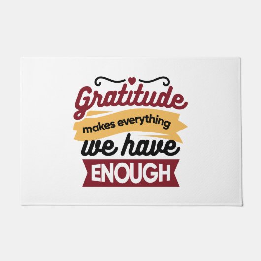 Faith and Gratitude Artwork – Uplifting Christian  Fußmatte (Vorderseite)