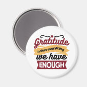 Faith and Gratitude Artwork – Uplifting Christian Magnet (Vorderseite/Rückseite)