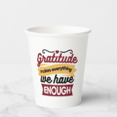 Faith and Gratitude Artwork – Uplifting Christian Pappbecher (Vorderseite)