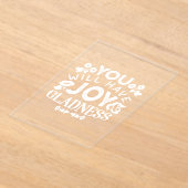 Faith and Happiness – Joy and Gladness Quotes Acryleinladungen (Ablage )