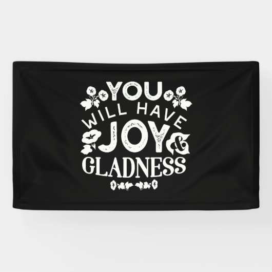 Faith and Happiness – Joy and Gladness Quotes Banner (Horizontal)