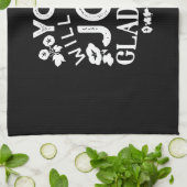 Faith and Happiness – Joy and Gladness Quotes Geschirrtuch (Gefaltet)