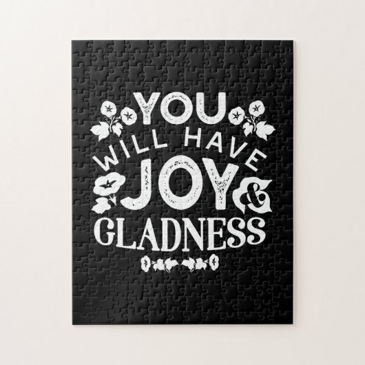 Faith and Happiness – Joy and Gladness Quotes Puzzle (Vertikal)