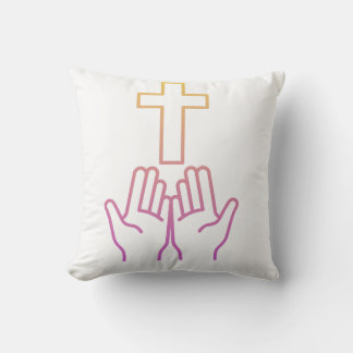Faith and Worship Line Art pillows Kissen