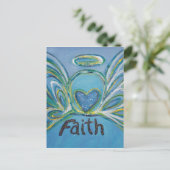 Faith Angel Postcard Postkarte (Stehend Vorderseite)