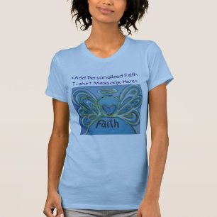 Faith Angel Word Inspiration angepasste Shirt