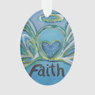 Faith Angel Word Kunst, Dichtung und Musik Ornament
