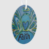 Faith Angel Word Kunst, Dichtung und Musik Ornament (Vorderseite)