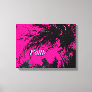 Faith Art Retro Leinwanddruck