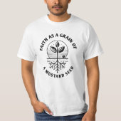 Faith as a Senard Seed - Move Mountains Christlich T-Shirt (Vorderseite)
