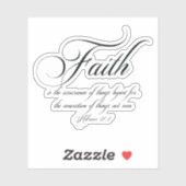 Faith Aufkleber (Blatt)