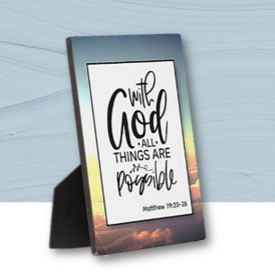 Faith Based Bible Verse Tabletop Fotoplatte