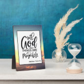 Faith Based Bible Verse Tabletop Fotoplatte (Seite)