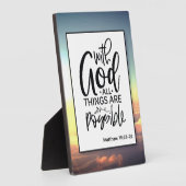 Faith Based Bible Verse Tabletop Fotoplatte (Seite)