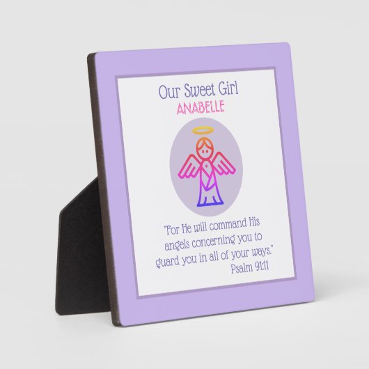 Faith Based Child's room Tabletop Plaque Fotoplatte (Vorderseite)