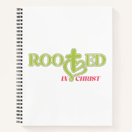 Faith Based Journal Rooted in Christ Notizblock