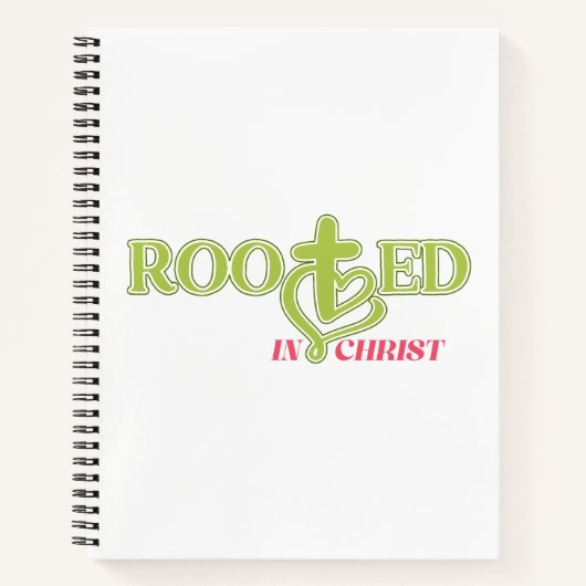 Faith Based Journal Rooted in Christ Notizblock (Vorderseite)