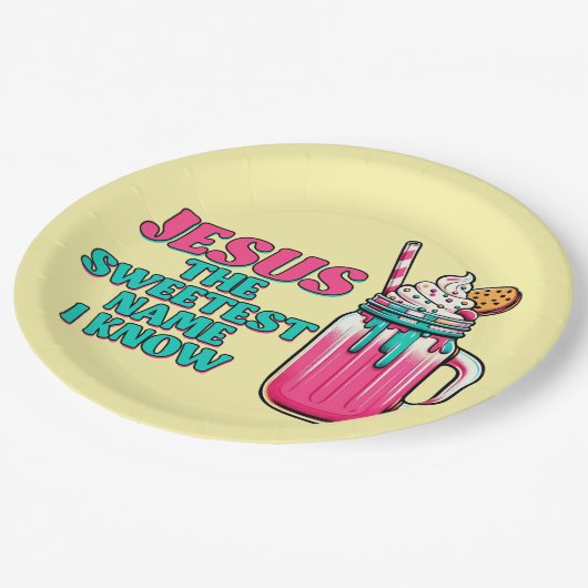 Faith Based Party Platte Pappteller (Schrägansicht)