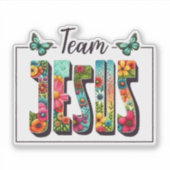 Faith Based Sticker - Team Jesus (Vorderseite)