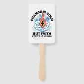 Faith Behalte uns warm - Hochwertiges Winterwerk Fächer (Rückseite)