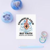 Faith Behalte uns warm - Hochwertiges Winterwerk Flyer (Einzeln)