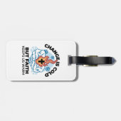 Faith Behalte uns warm - Hochwertiges Winterwerk Gepäckanhänger (Rückseite horizontal)