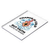 Faith Behalte uns warm - Hochwertiges Winterwerk Notizblock (Linke Seite)