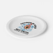 Faith Behalte uns warm - Hochwertiges Winterwerk Pappteller (Schrägansicht)