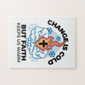 Faith Behalte uns warm - Hochwertiges Winterwerk Puzzle (Horizontal)
