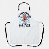 Faith Behalte uns warm - Hochwertiges Winterwerk Schürze (Vorderseite)