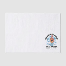 Faith Behalte uns warm - Hochwertiges Winterwerk Seidenpapier