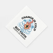 Faith Behalte uns warm - Hochwertiges Winterwerk Serviette (Ecke)