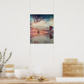 Faith Bible Verse Inspiration Hot Air Ballon Poster (Küche)