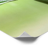 Faith Bible Verse Inspirational Niedlich Green Fro Poster (Ecke)