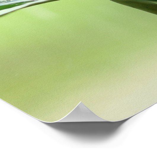 Faith Bible Verse Inspirational Niedlich Green Fro Poster (Ecke)