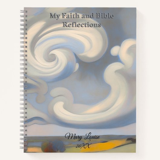 Faith & Bible Verse Reflection Spiral Notebook Notizblock (Vorderseite)
